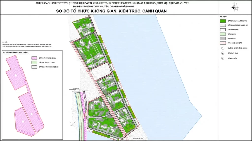 Quy hoạch chi tiết 1/500 Imperia Royal Island Vũ Yên – sơ đồ thiết kế cảnh quan