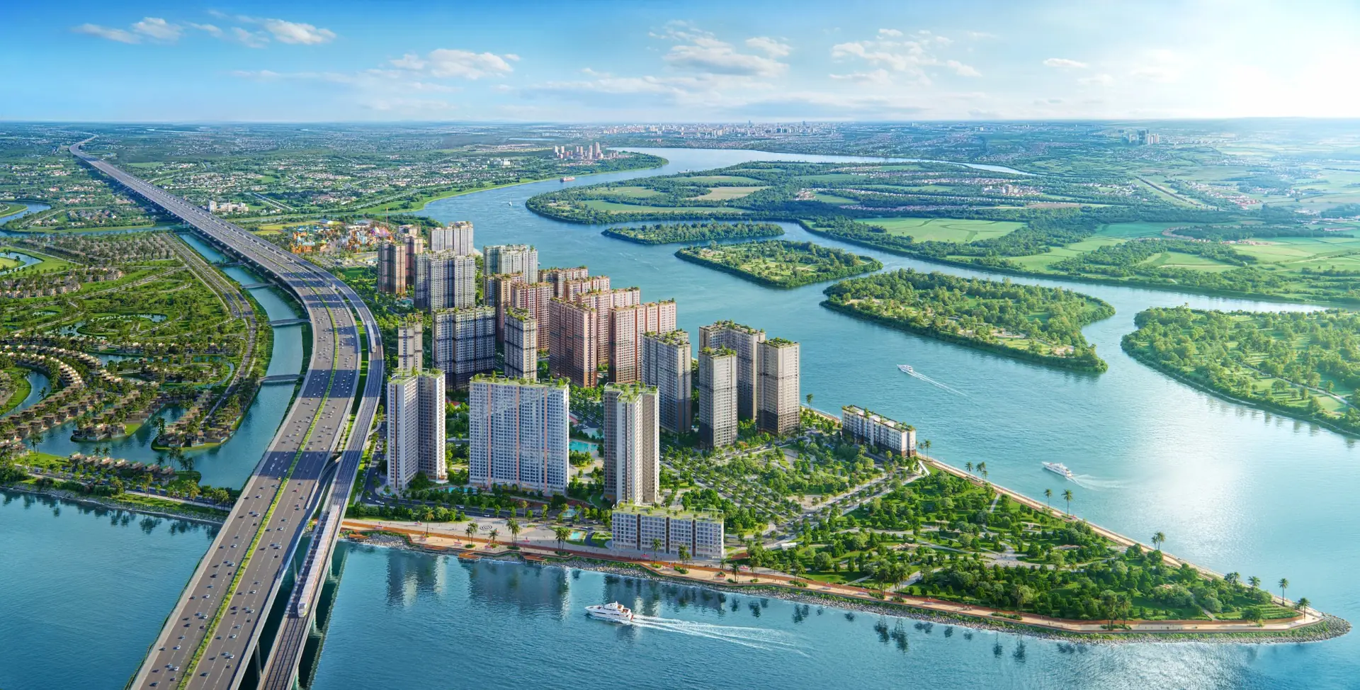 Phối cảnh 32 tòa căn hộ Imperia Royal Island trên đảo Vũ Yên